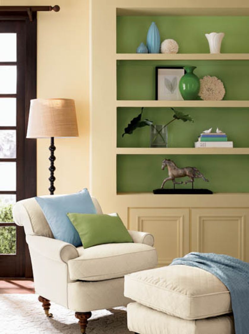 Ekologiczna farba Flat Finish 512, wnękę pomalowano zaś Jicama AF-315. Cena za litr - ok. 95 zł. BENJAMIN MOORE