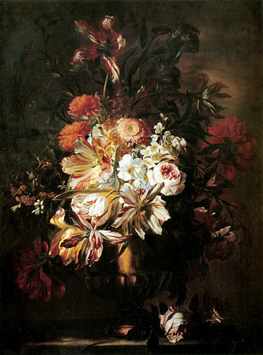 Mały bukiet kwiatów w glinianym garnku , 1599 r. , Jan Brueghel Starszy