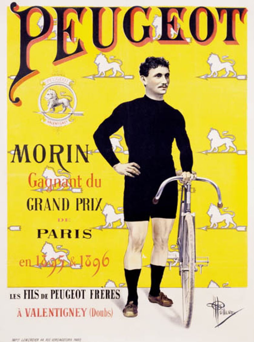 Plakat autorstwa Alberta Guillaume a, 1895 r. Fot. Corbis