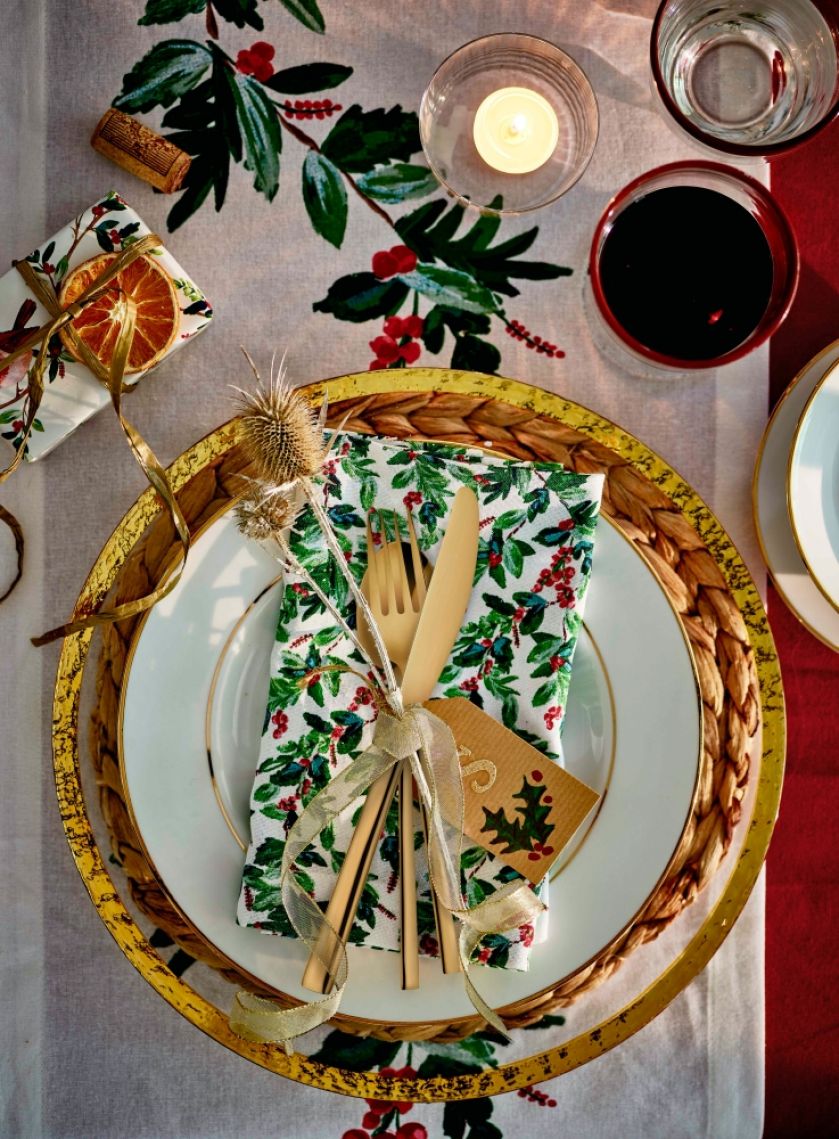 pomysły na nakrycie stołu na boże narodzenie
