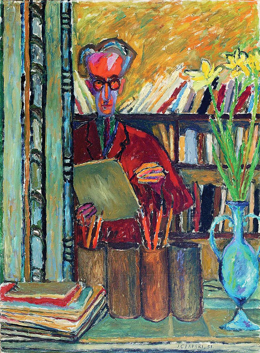 Autoportret , 1951 r. Krakowski kopista