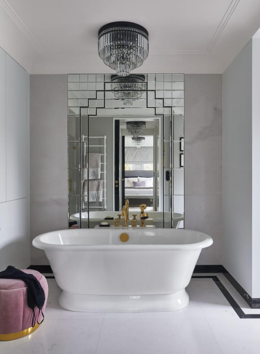 łazienka w stylu art deco