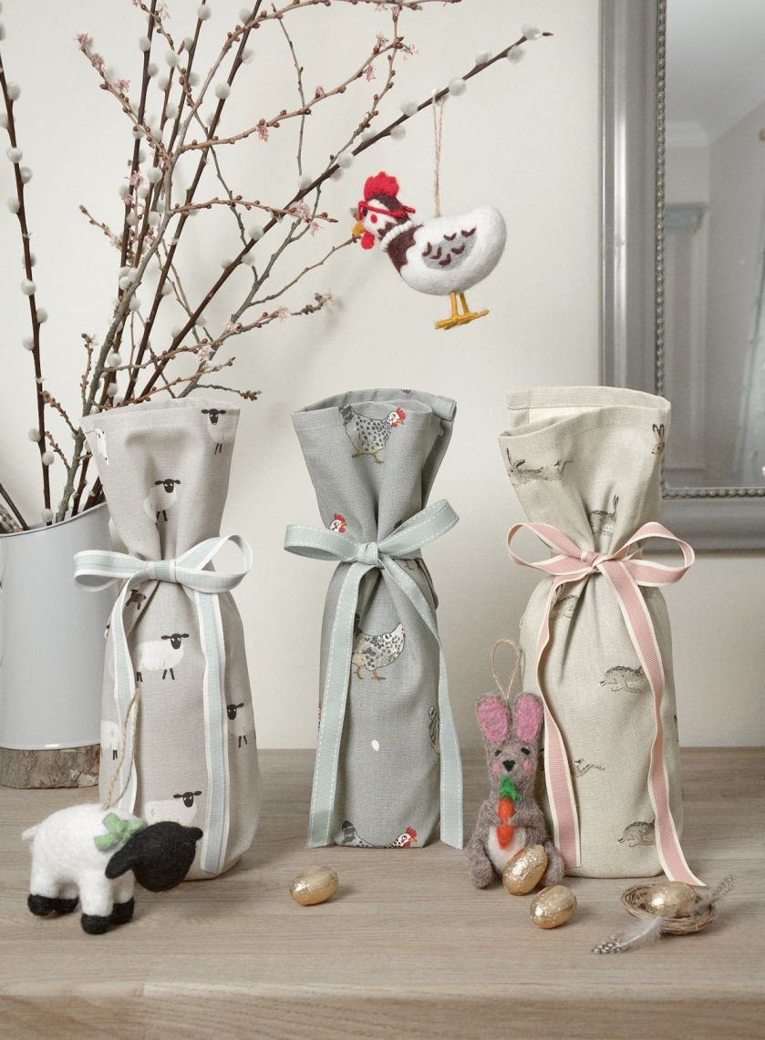 ozdoby wielkanocne z materiału