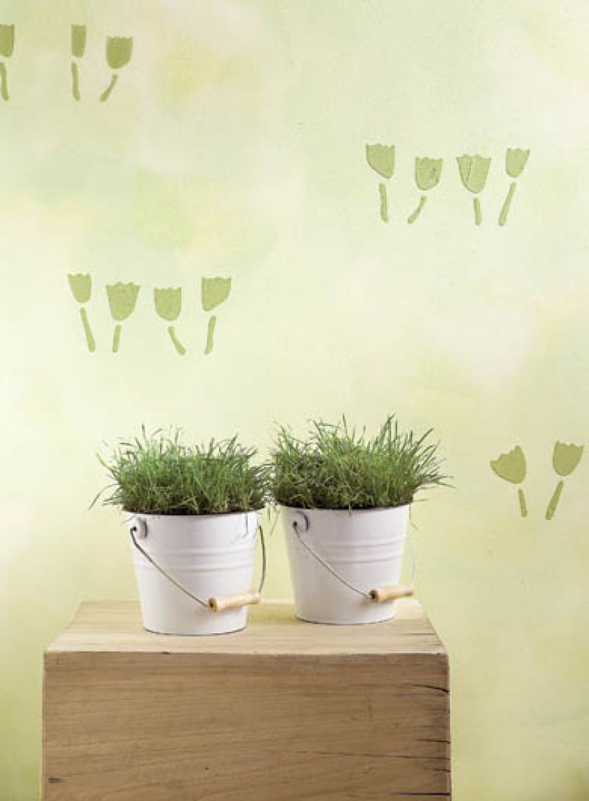 Transparentna farba (tzw. bejca) w cenie 30,25 zł/litr. Aby zrobić takie kwiaty, potrzebna jest specjalna masa (tz. relief) -