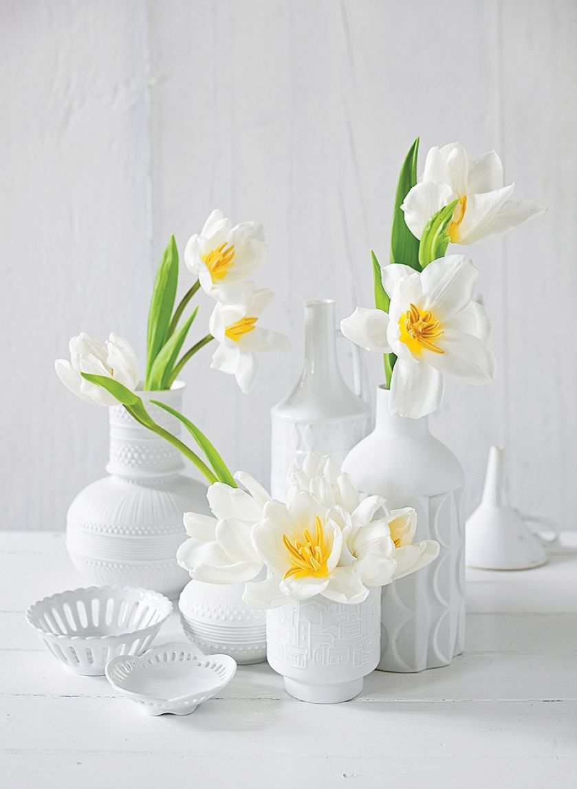 dekoracje bukiety na stół komunijny