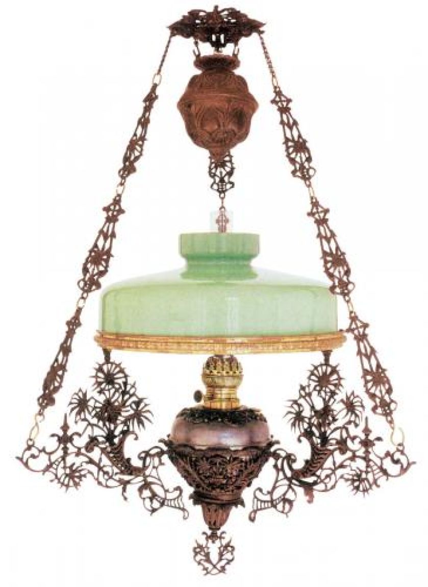 Lampa wisząca do jadalni, II poł. XIX w., Muzeum Podkarpackie w Krośnie.