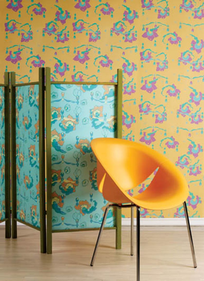 Tapety i tkaniny z pięknymi, zaskakującymi wzorami.