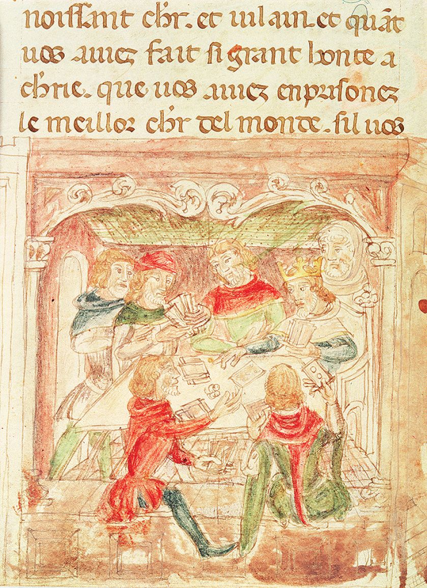 Kier i trefl, karty dworskie, XVII-XVIII w.