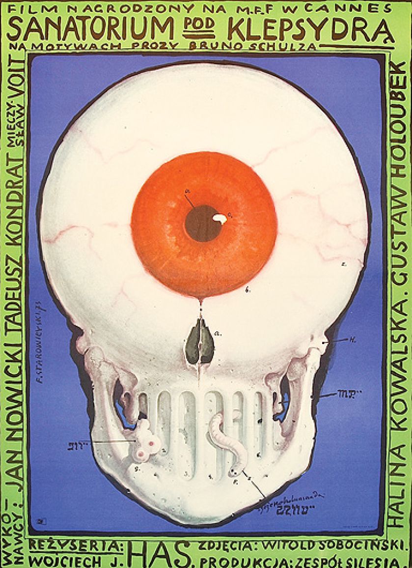 Sanatorium pod klepsydrą Wojciecha Hasa, projekt: Franciszek Starowieyski, 1973 r.