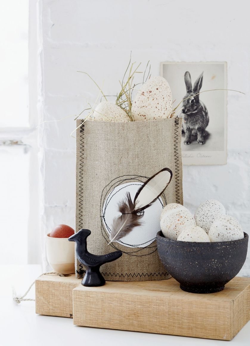 Prosto z natury: dekoracje z torbą płócienną.