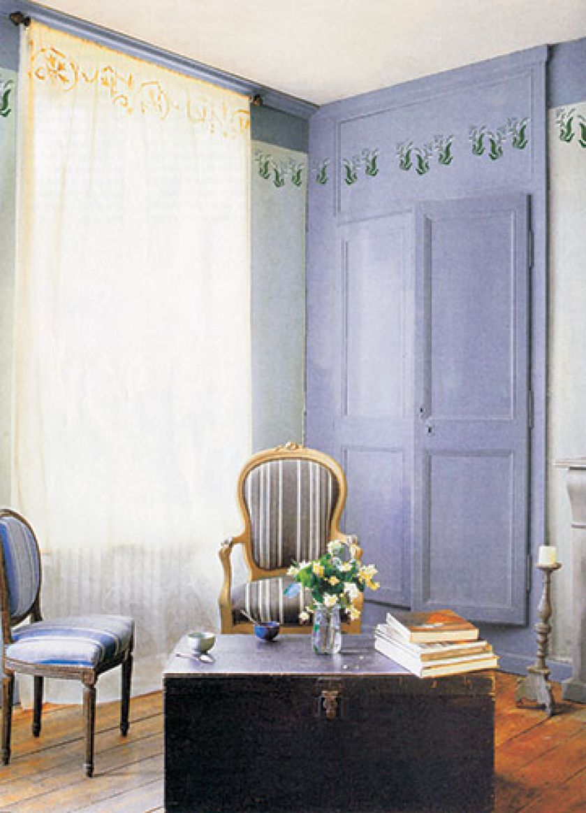 Bordiura pod sufitem. Konwalie i ważki