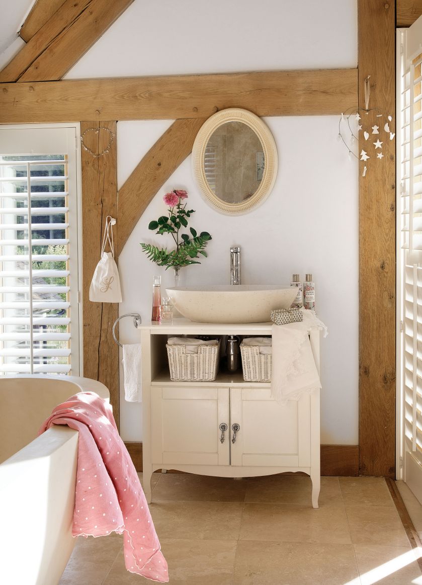 łazienka w stylu rustykalnym