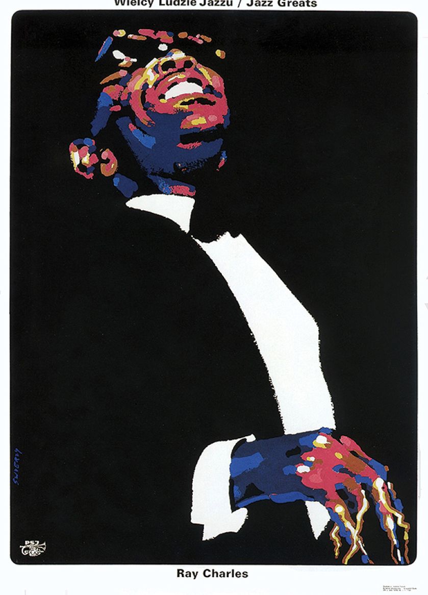 Ray Charles, Jazz Greats , 1990 r., Galeria Plakatu Polskiego w BUW