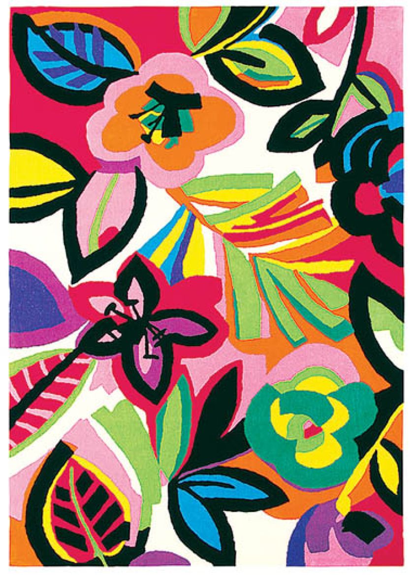 Dywan jak ludowa wycinanka. KOMFORT. Dywany skradzione naturze