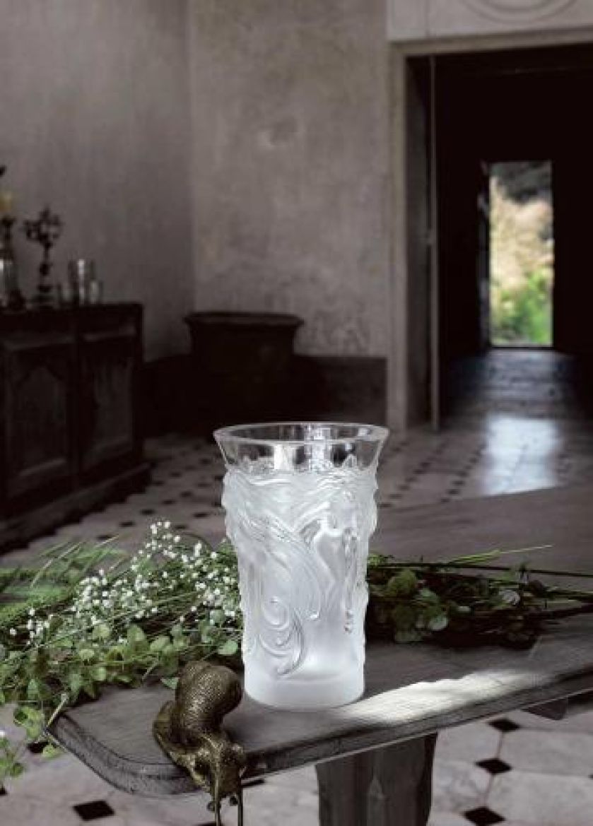Wazon Fantasia z kryształu szronionego. LALIQUE