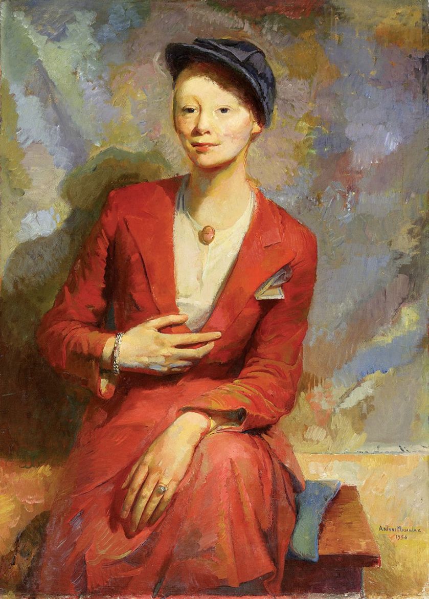 Portret Wandy Hoffmanowej (Kobieta w czerwieni) , 1936 r.