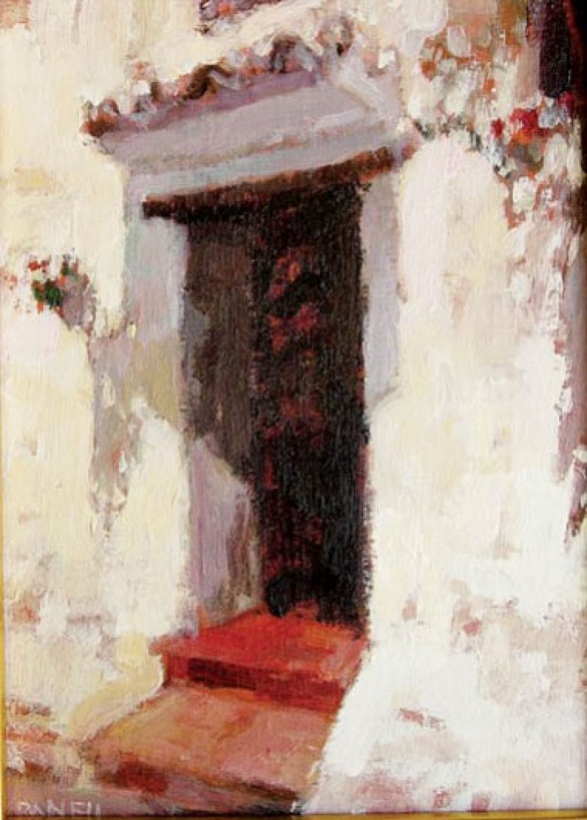 Józef Panfil, Motyw z Mijas XI , 2001 r., cw 2500 zł, RYNEK SZTUKI ŁÓDŹ