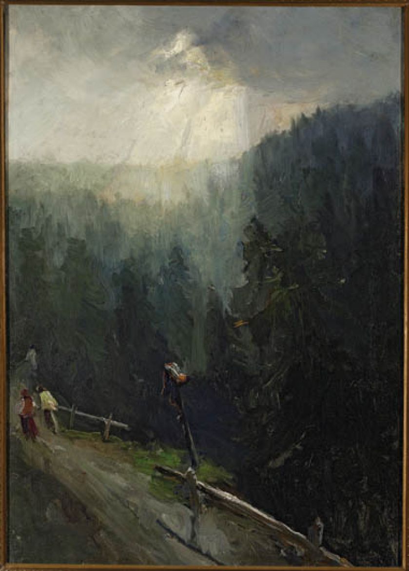 Ludwik de Laveaux, W drodze Morskiego Oka , 1890 r., MUZEUM NARODOWE W WARSZAWIE