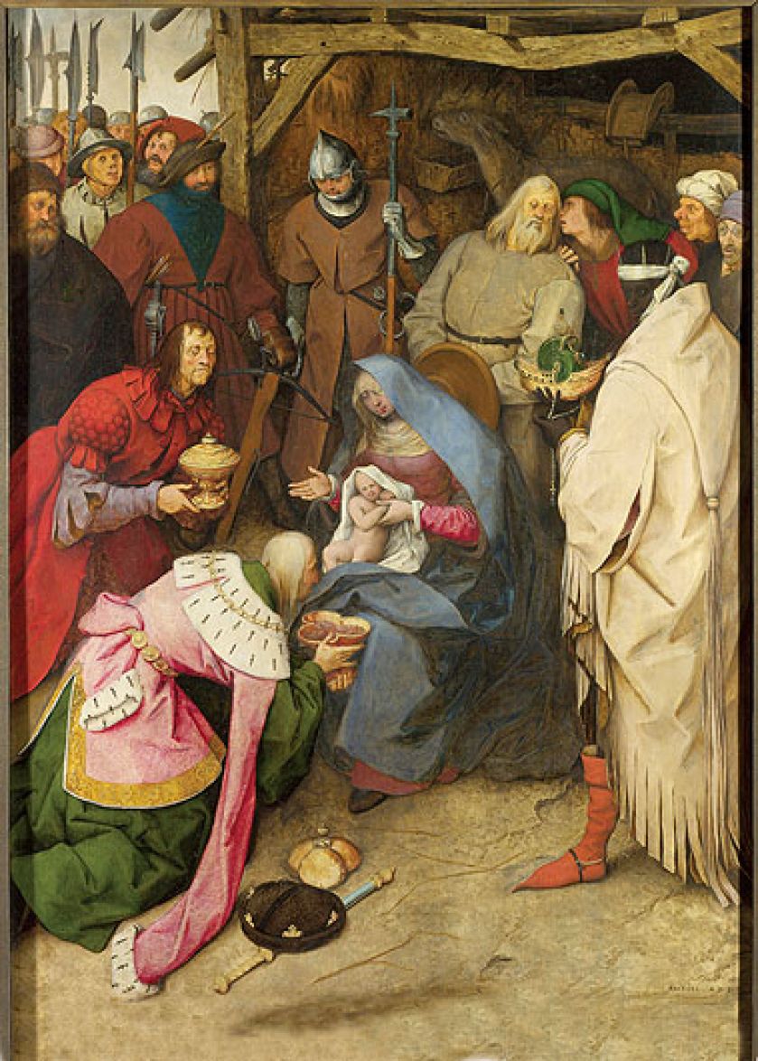 Pokłon Trzech Króli , 1564 r., Pieter Bruegel Starszy