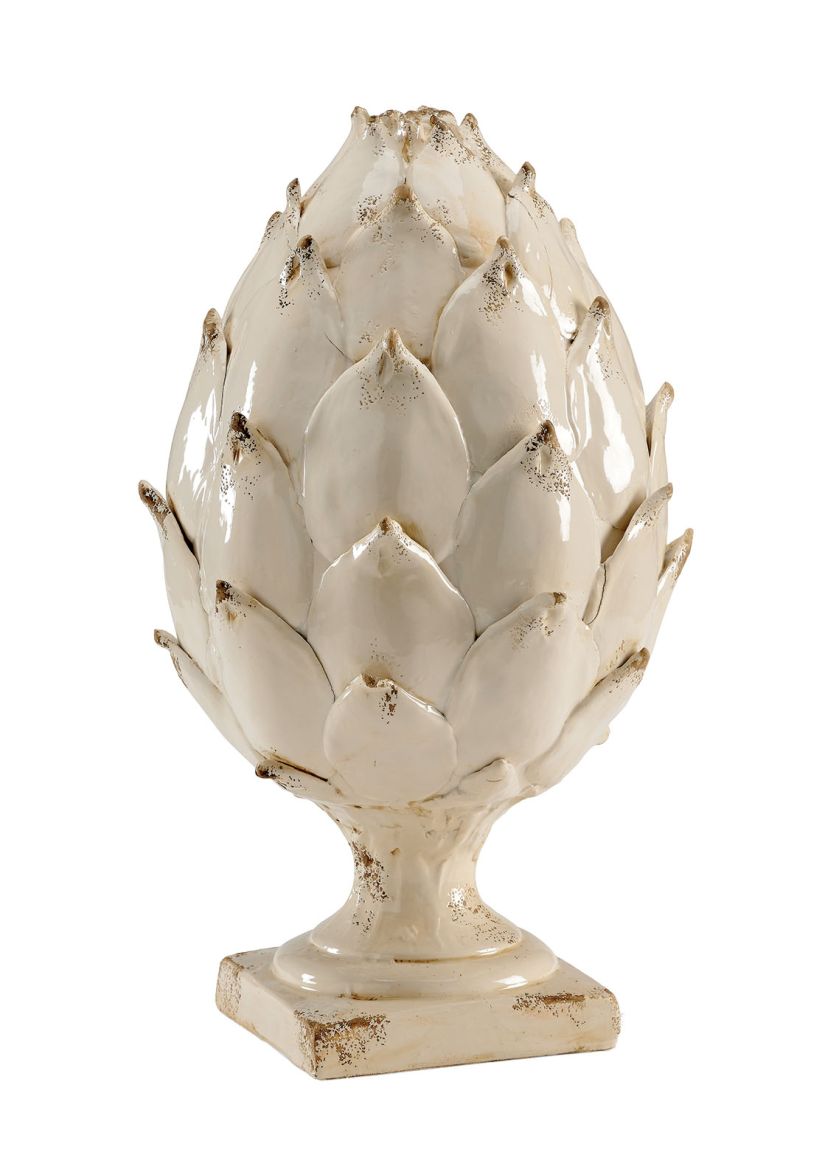 Stylizowany ceramiczny karczoch pokryty glazurą, The Well Appointed House