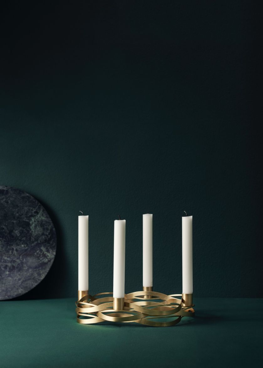 Świecznik mosiężny Stelton Tangle, Czerwona Maszyna