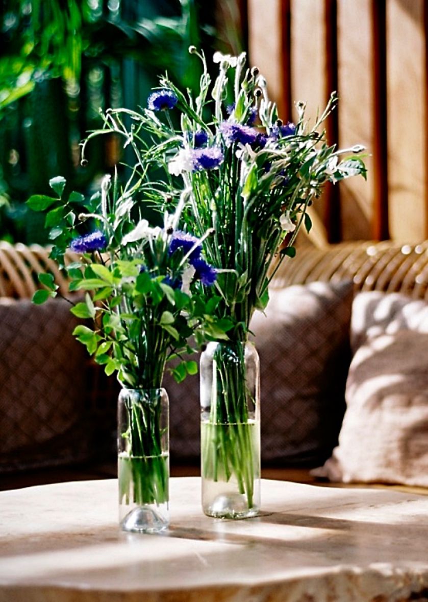 wazon szklany z recyklingu