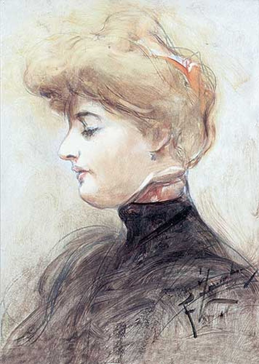 Franciszek Żmurko Główka blondynki , ok. 1895 r., cw 28 000 zł, cs 45 000 zł, AGRA-ART.