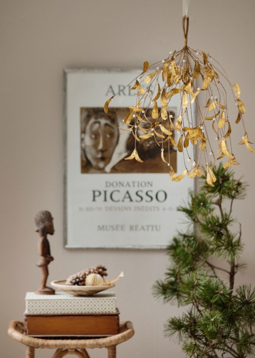 złote ozdoby świąteczne do domu