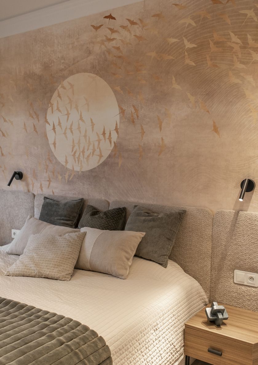 nowoczesne wnętrza aranżacja sypialni