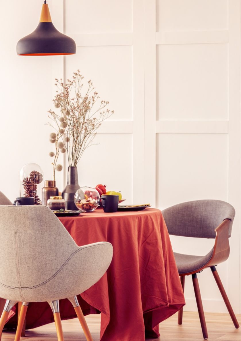 Aranżacja stołu w jesiennych kolorach