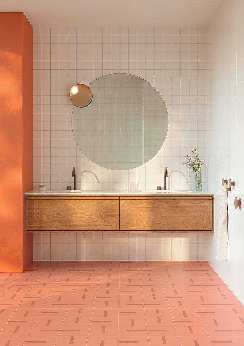 modne płytki łazienkowe aranżacje