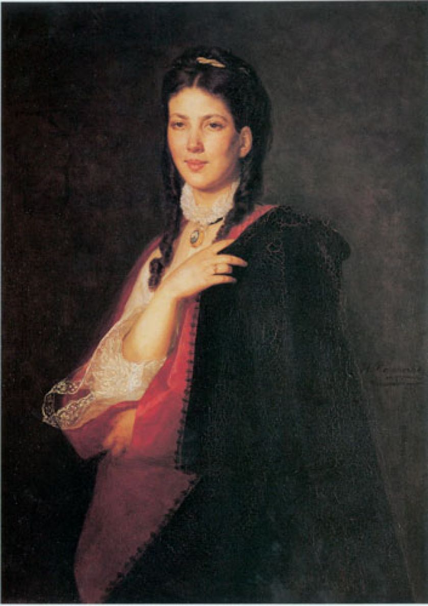 Henryk Rodakowski Portret pasierbicy artysty, Leonii Bluhdorn , 1871 r., MN w Warszawie.