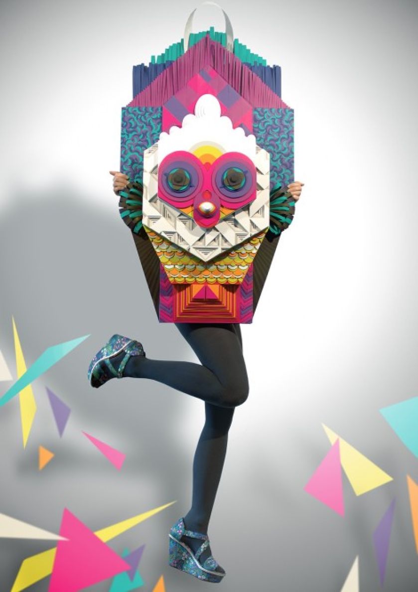 Trójwymiarowe kompozycje z papieru z serii 3D paper Geometrie.