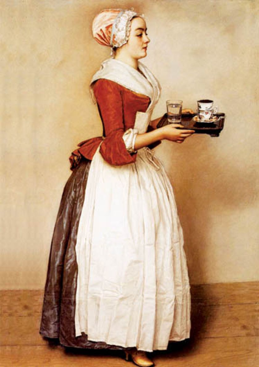 Dziewczyna z czekoladą , 1744 r., Jean-Étienne Liotard