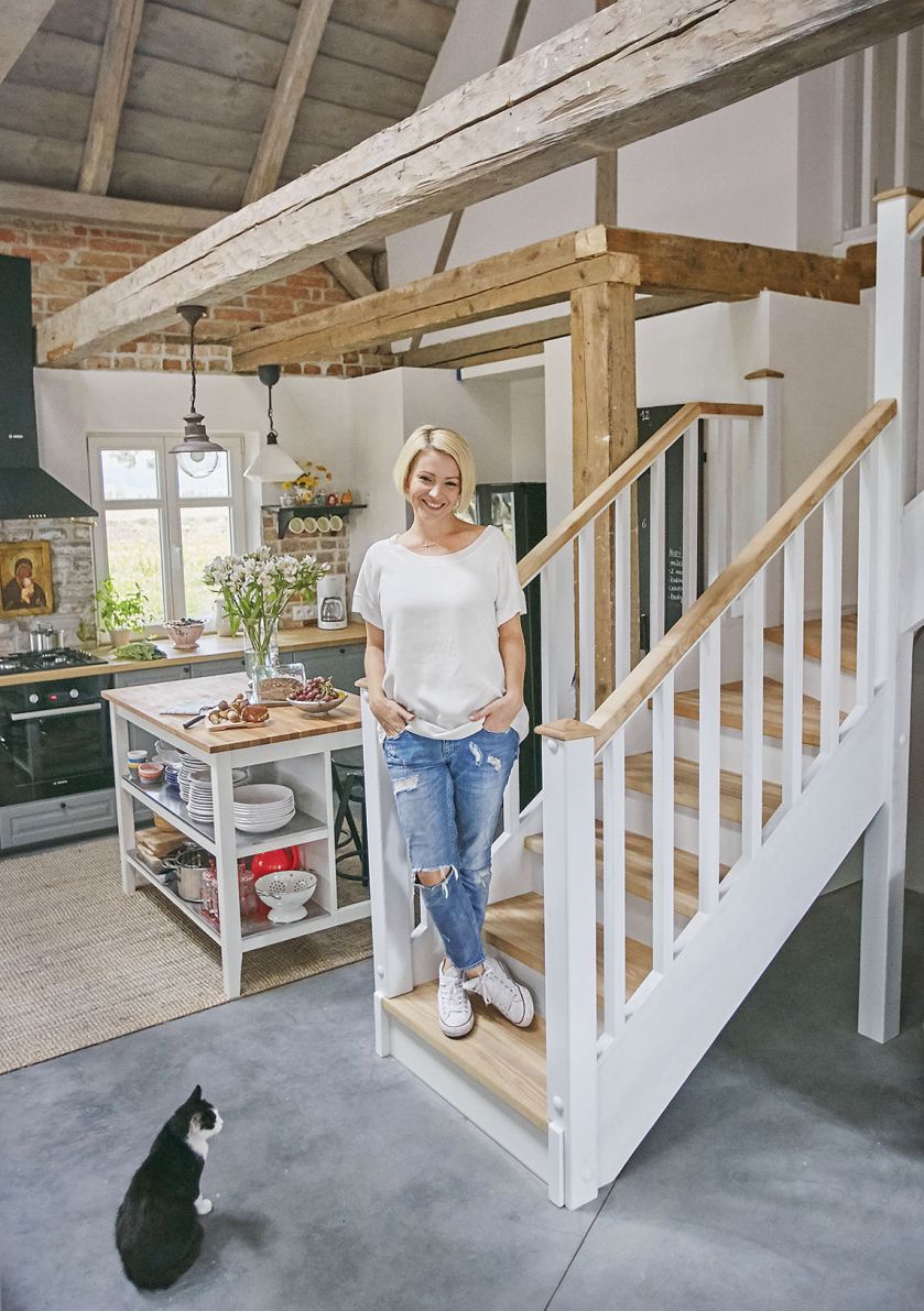 Dorota Szelągowska w swoim domu na Warmii.