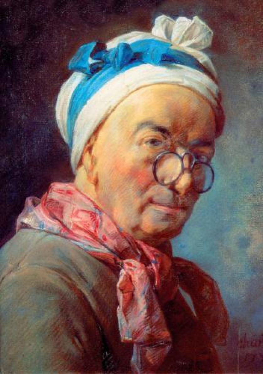 Autoportret , Jean Baptiste Chardin, 1771 r., fot. BE