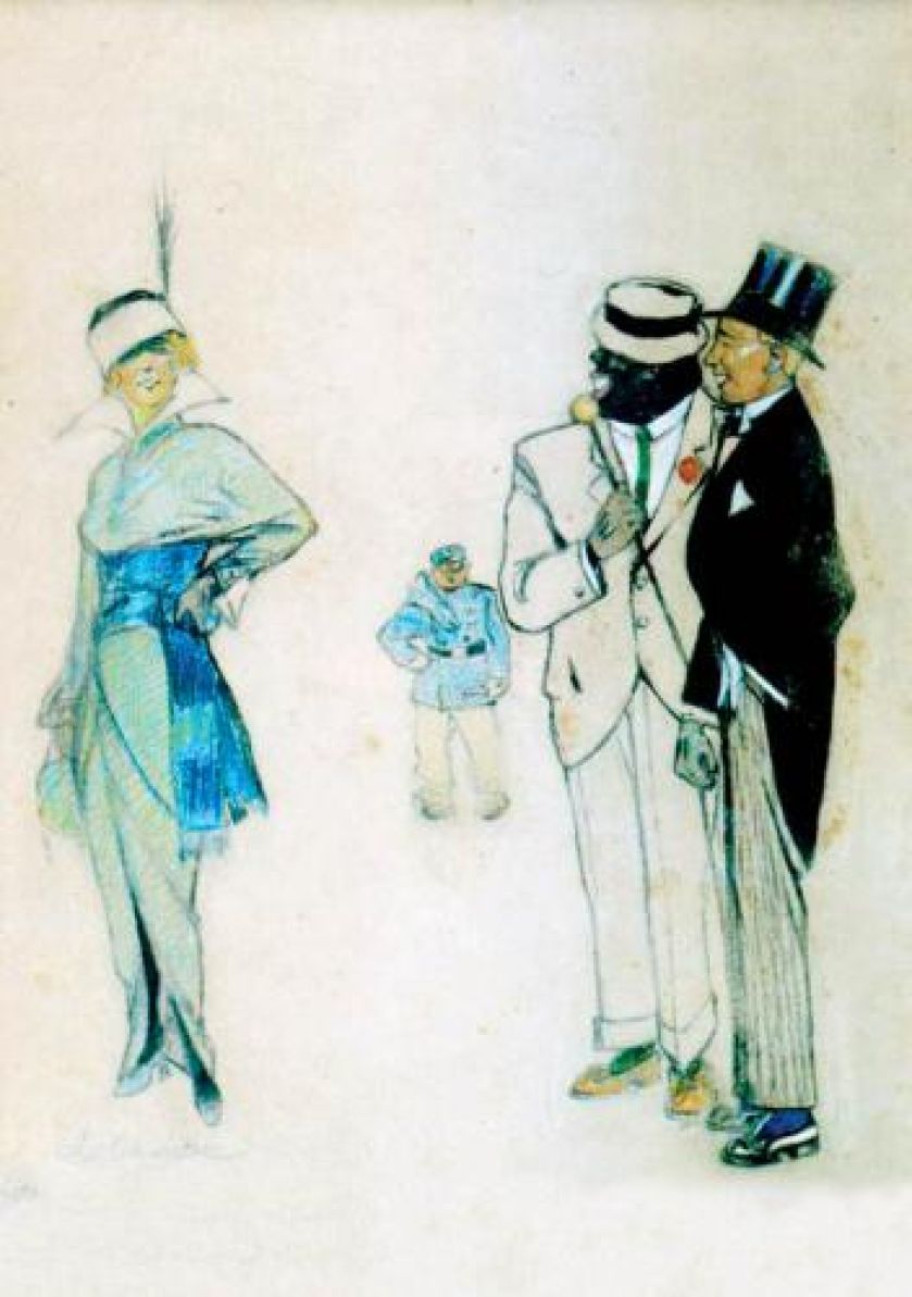 Leon Chwistek Studium postaci scena kabaretowa , cw 4300 zł, cs 6000 zł, POLSWISS ART