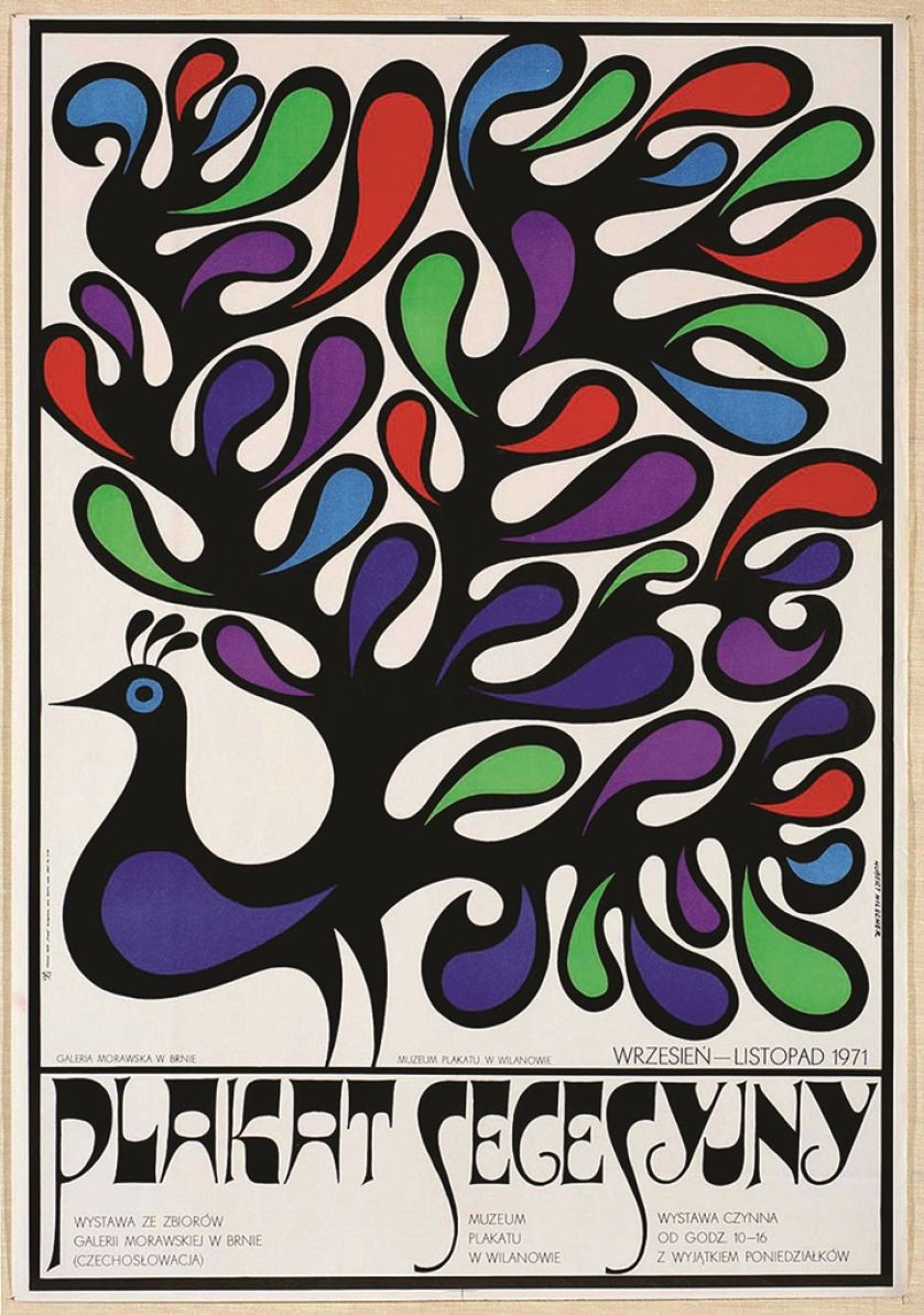 Hubert Hilscher, plakat secesyjny, 1971 r.