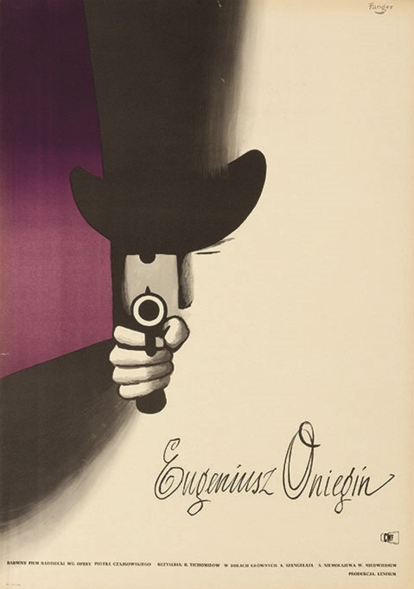 Eugeniusz Oniegin , plakat, 1960 r.