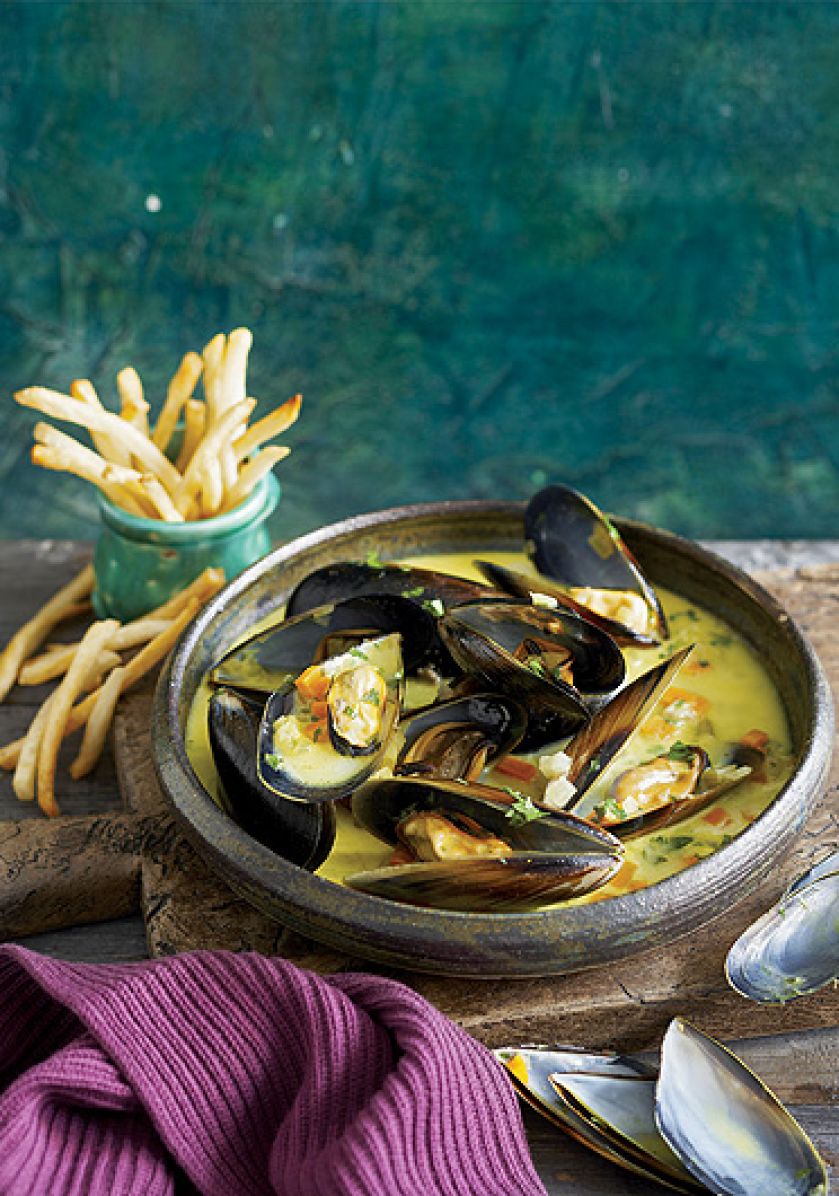 Francuska z mulami. Rozgrzewające zupy