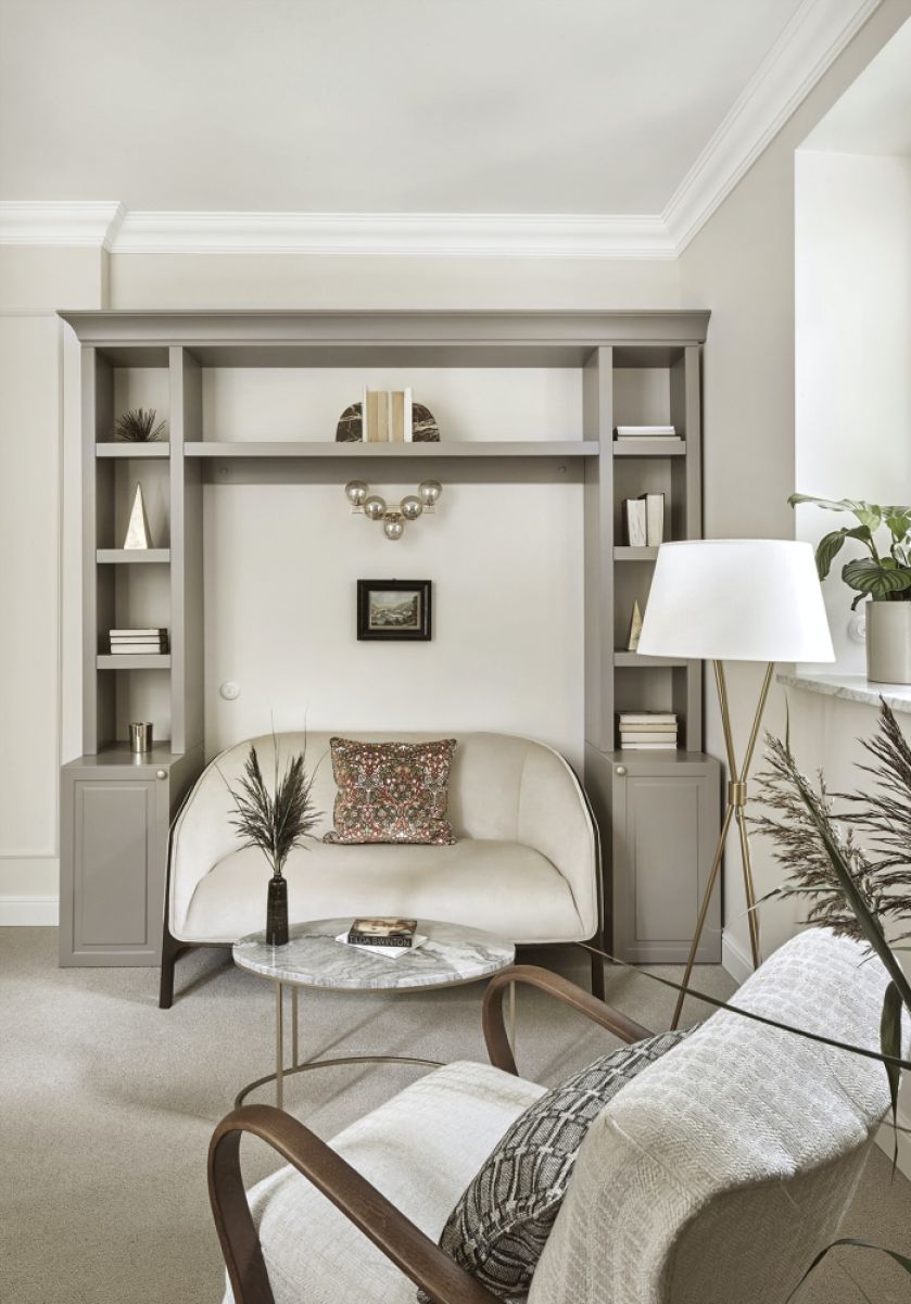 styl modern classic domowe biuro gabinet