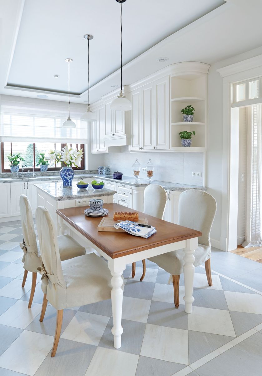 Mieszkanie pod Warszawą w stylu Hampton