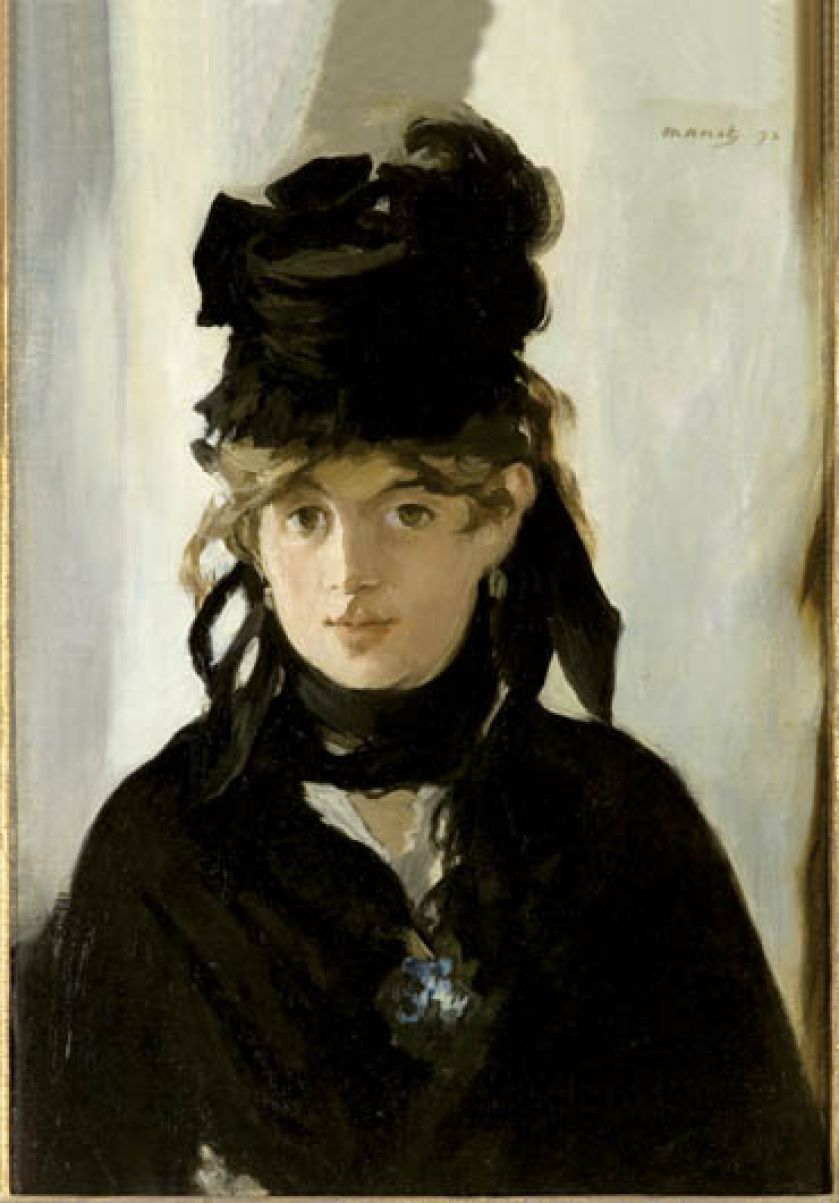 Edouard Manet, Berta Morisot z bukietem fiołków , 1872 r.