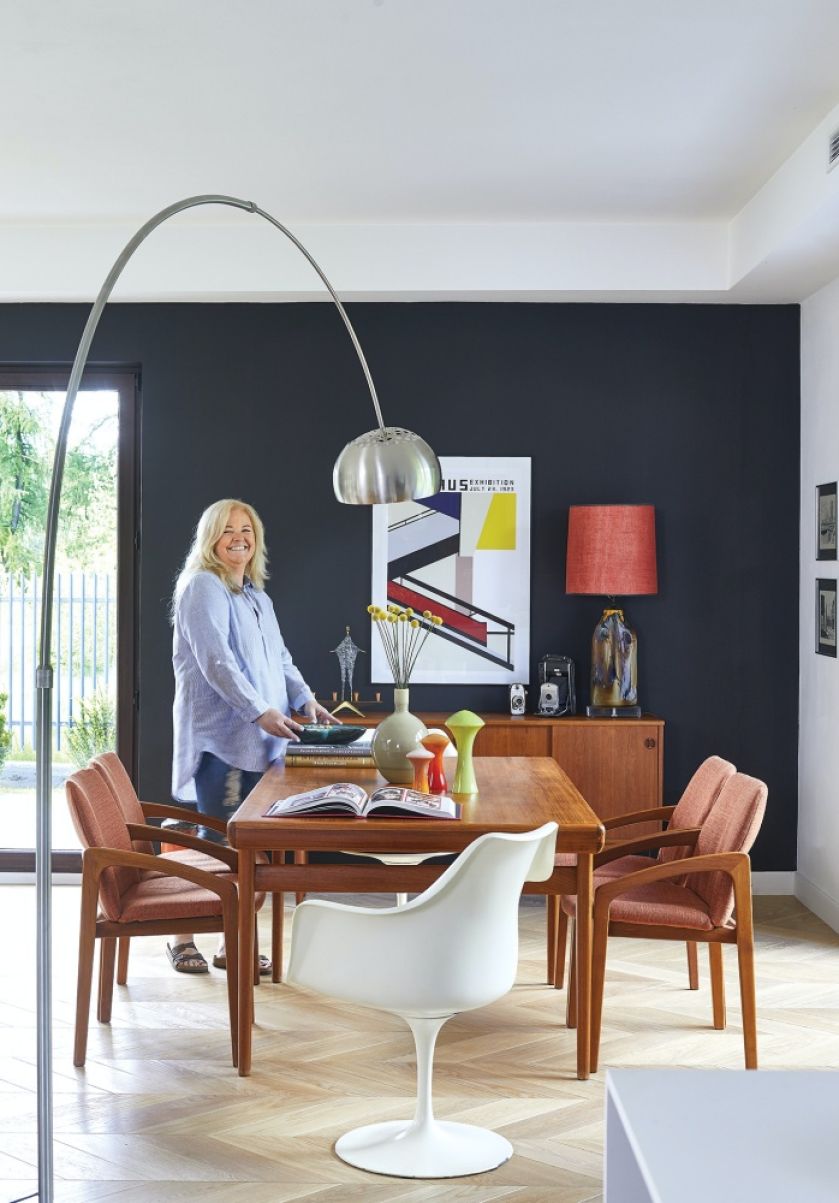 jadalnia mid-century modern