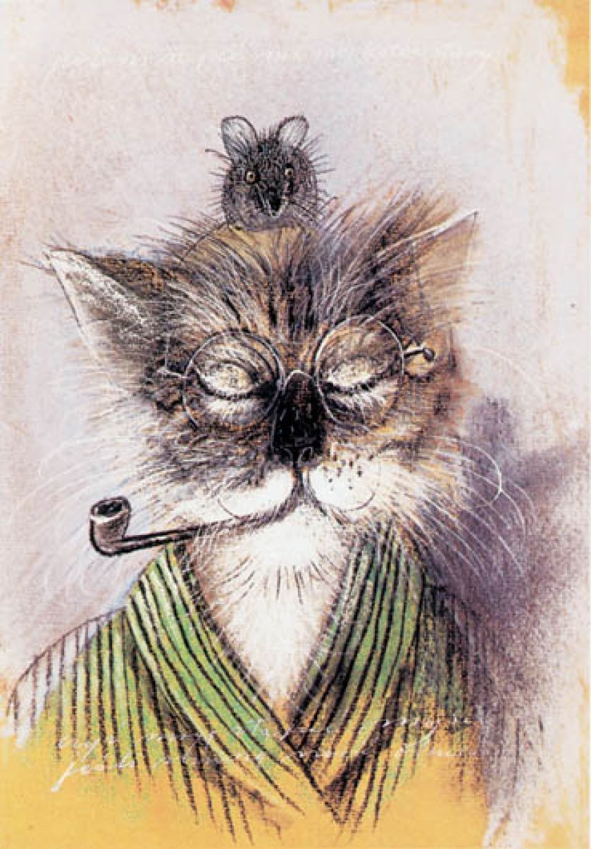 Józef Wilkoń, ilustracja do książki Wlazł kotek na płotek , 1984 r., Centre Georges Pompidou