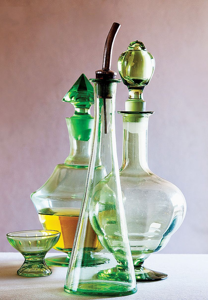 Ze szkła barwionego. Do wódeczki