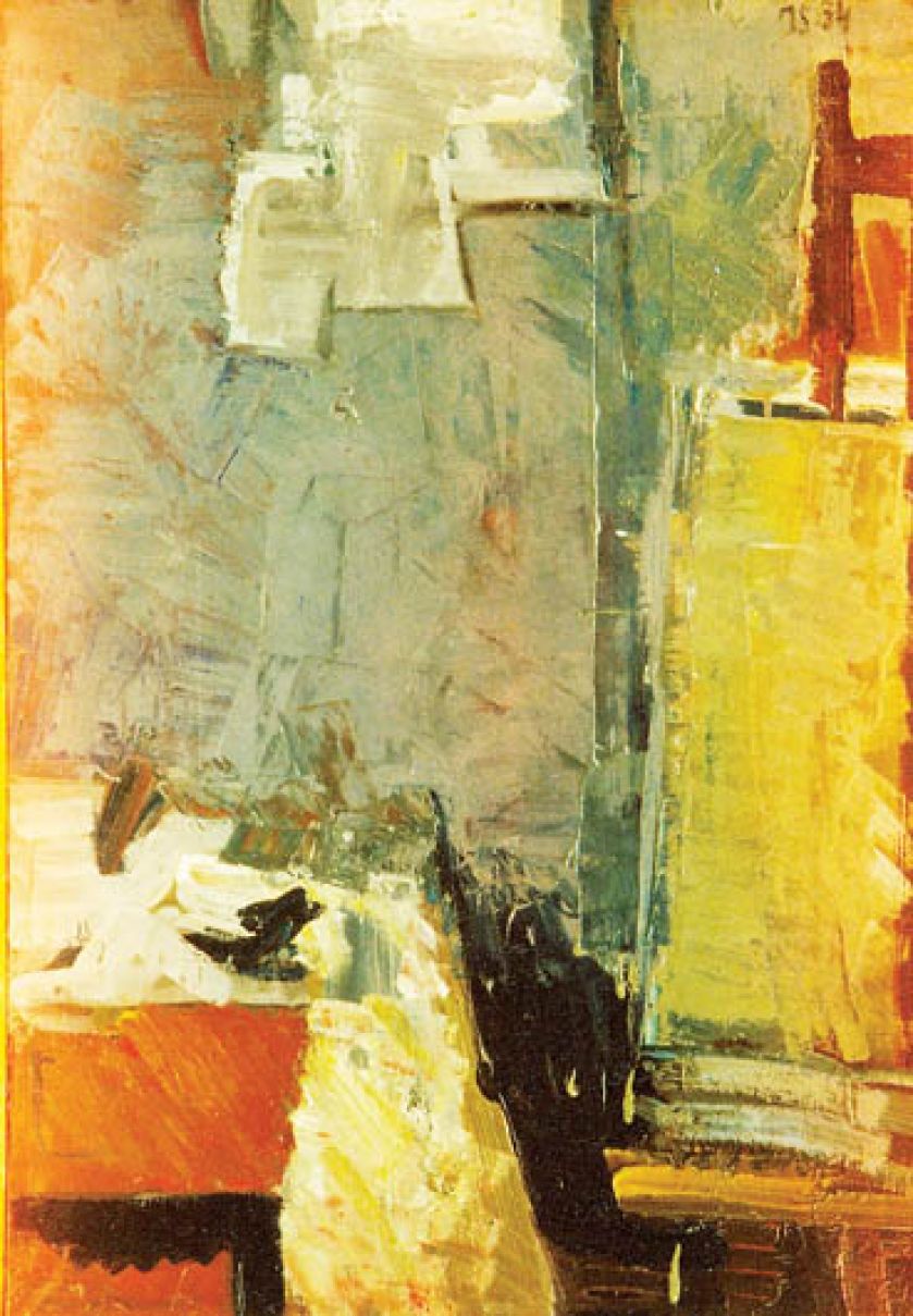 Jacek Sienicki, Wnętrze , 1964 r., Medium