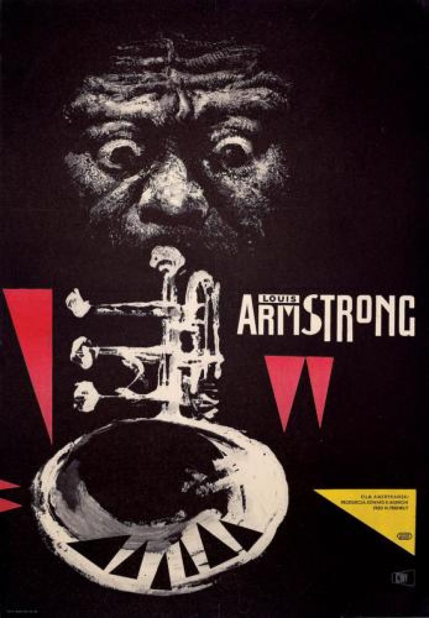 Franciszek Starowieyski Plakat do filmu dokumentalnego Louis Armstrong , 1959 r., MUZEUM ŚLĄSKIE W KATOWICACH