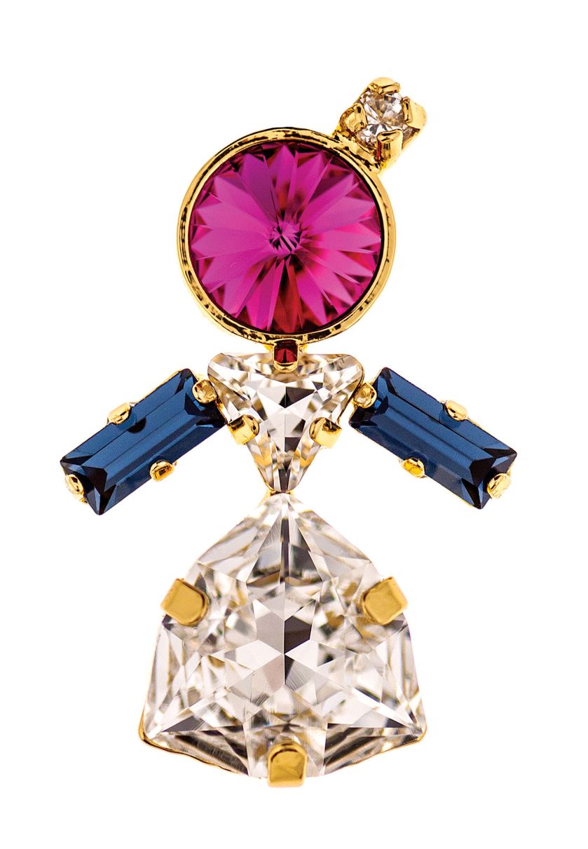 Wisior Zuzia z kryształów Swarovskiego, różne warianty kolorystyczne, 10 Decoart