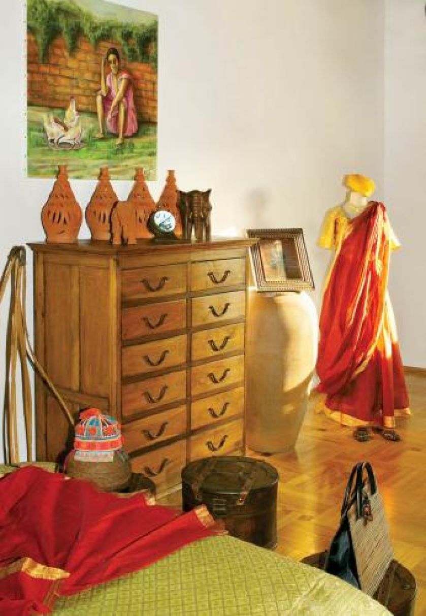 Indyjskie klimaty w domu Francuzki na warszawskiej Sadybie.